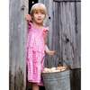 Smocked Layered Dress With Frill Sleeve, Checked Pink - Dresses - 2