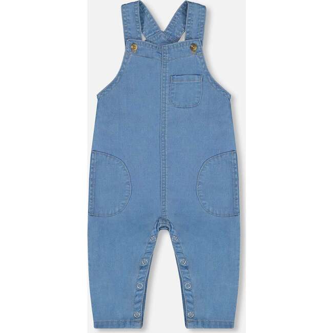 Sleeveless Denim Overalls, Jeans Blue