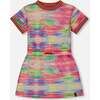 Short Sleeve Mesh Beach Dress, Multicolored - Dresses - 1 - thumbnail