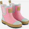 Short Rain Boots, Pink - Rain Boots - 1 - thumbnail