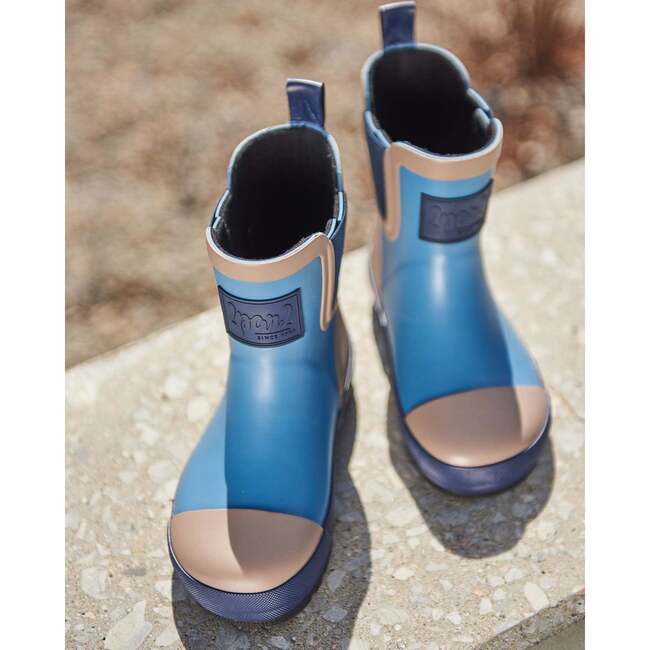 Short Rain Boots, Blue - Rain Boots - 2