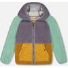 Sherpa Mid-Season Jacket, Lilac, Pale Turquoise, And Yellow - Jackets - 1 - thumbnail