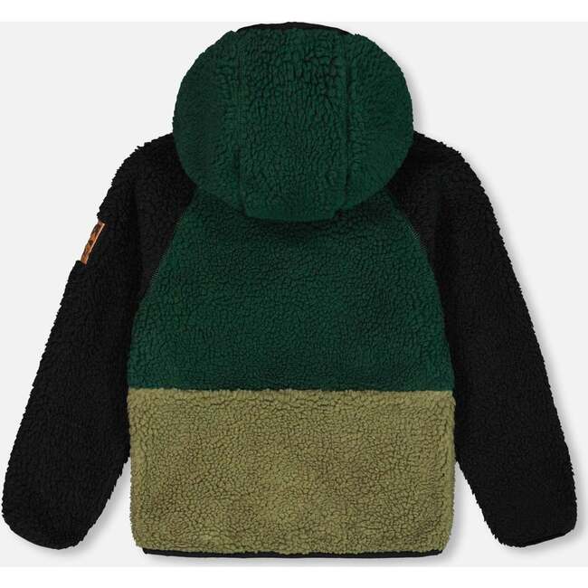 Sherpa Mid-Season Jacket, Black, Forest Green, And Olive - Jackets - 3