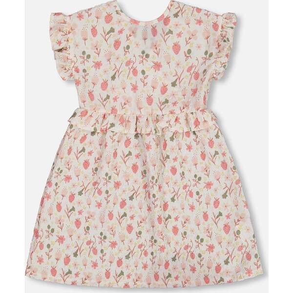 French Knot Clover Pink Seersucker Dress