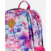 School Bag, Butterflies On Multicolored And Vibrant Pink Background - Backpacks - 3