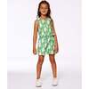 Romper With Frills, Green With White And Pink Bird - Rompers - 4