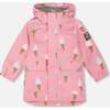 Rain Jacket, Pink With Cone - Jackets - 1 - thumbnail