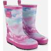 Rain Boots, Multicolored And Vibrant Pink Background - Rain Boots - 1 - thumbnail