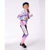 Reversible Full Zip Athletic Cardigan, Pink, Blue And Butterflies - Cardigans - 2