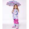 Rain Boots, Multicolored And Vibrant Pink Background - Rain Boots - 2