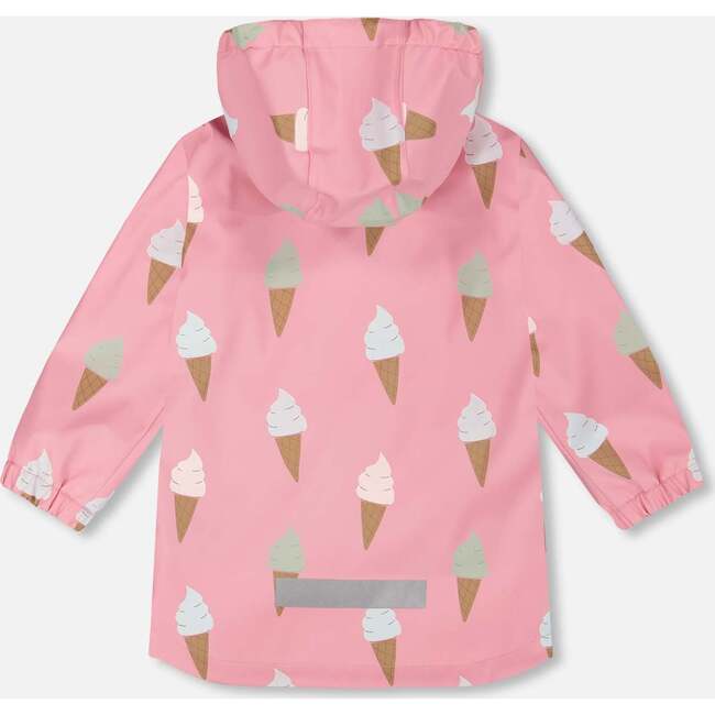 Rain Jacket, Pink With Cone - Jackets - 3