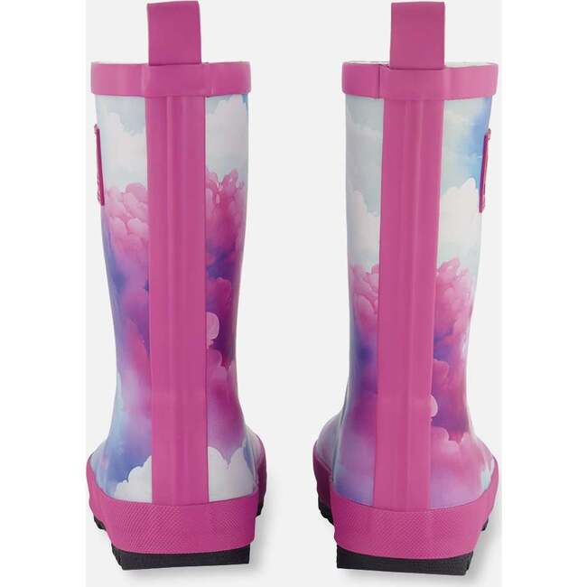 Rain Boots, Multicolored And Vibrant Pink Background - Rain Boots - 4