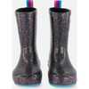 Rain Boots, Black With Glitter - Rain Boots - 1 - thumbnail