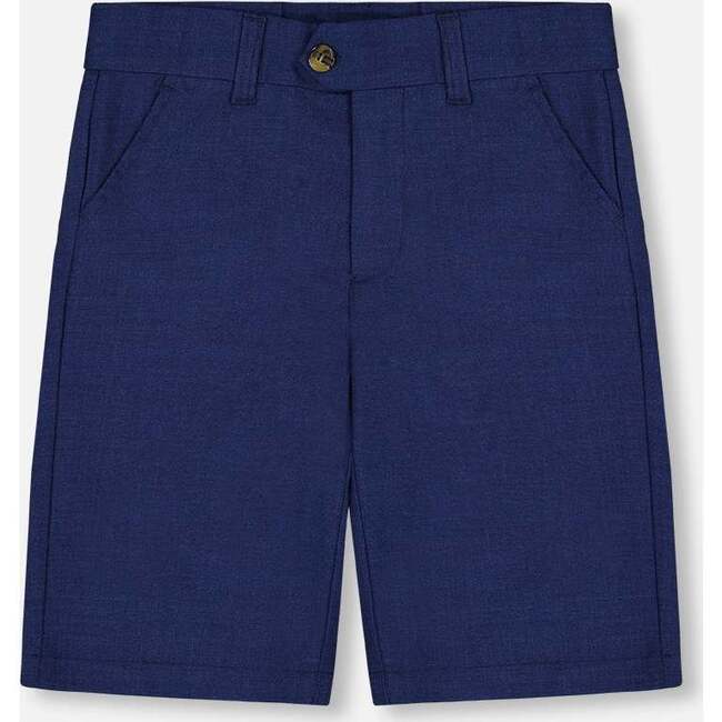 Slant Pocket Bermuda Shorts, Navy Blue