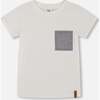 Short Sleeve Tee With Pocket, White - T-Shirts - 1 - thumbnail