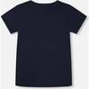 Short Sleeve Tee With Pocket, Navy Blue - T-Shirts - 4