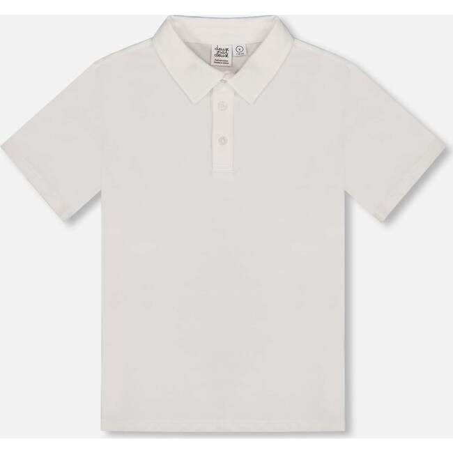 Short Sleeve Polo Shirt, White