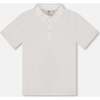 Short Sleeve Polo Shirt, White - Polo Shirts - 1 - thumbnail