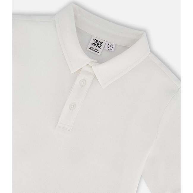 Short Sleeve Polo Shirt, White - Polo Shirts - 4