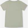 Short Sleeve Organic Cotton Graphic Tee, Sage And Multi - T-Shirts - 3