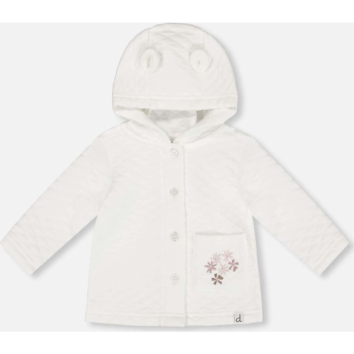 Quilted Jacket With Hood, Snow White - Jackets - 1