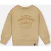 Pullover Graphic Sweatshirt, Beige - Sweatshirts - 1 - thumbnail