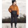 Quilted Mid-Season Jacket, Brown And Black - Jackets - 2