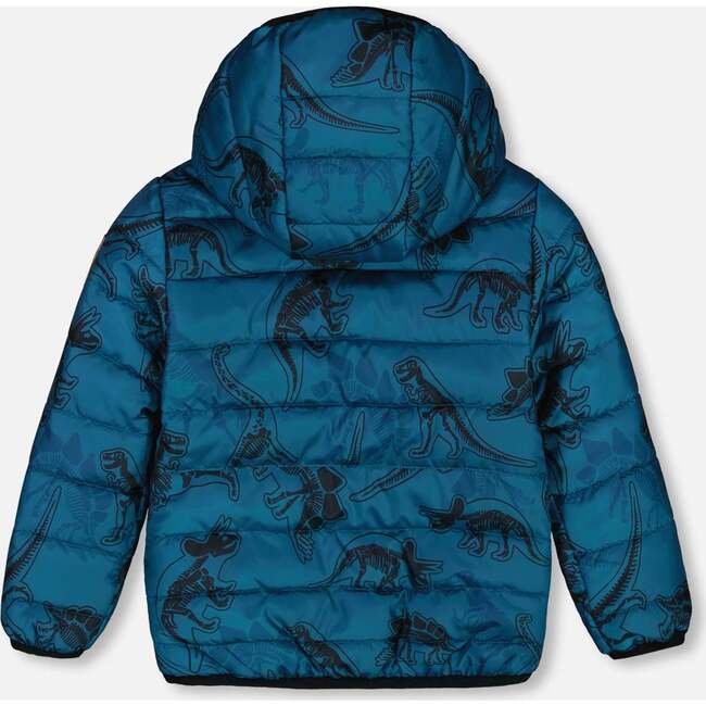 Quilted Mid-Season Jacket, Blue And Gray - Jackets - 3