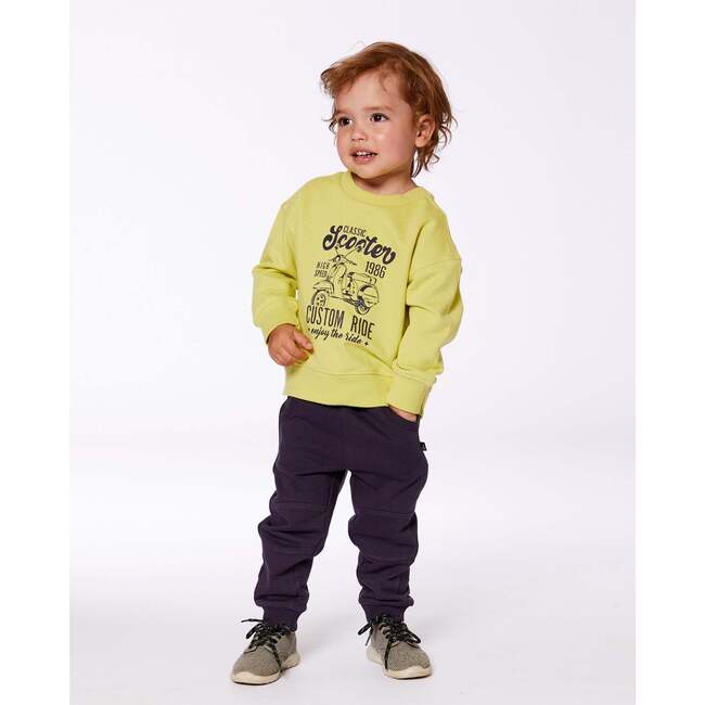Pullover Graphic Sweatshirt, Lime Green - Sweatshirts - 3