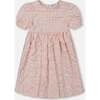 Plaid Puff Sleeve Dress, Beige And Pink - Dresses - 1 - thumbnail