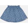 Printed Chambray Skort, Blue And White Cherries - Skirts - 1 - thumbnail