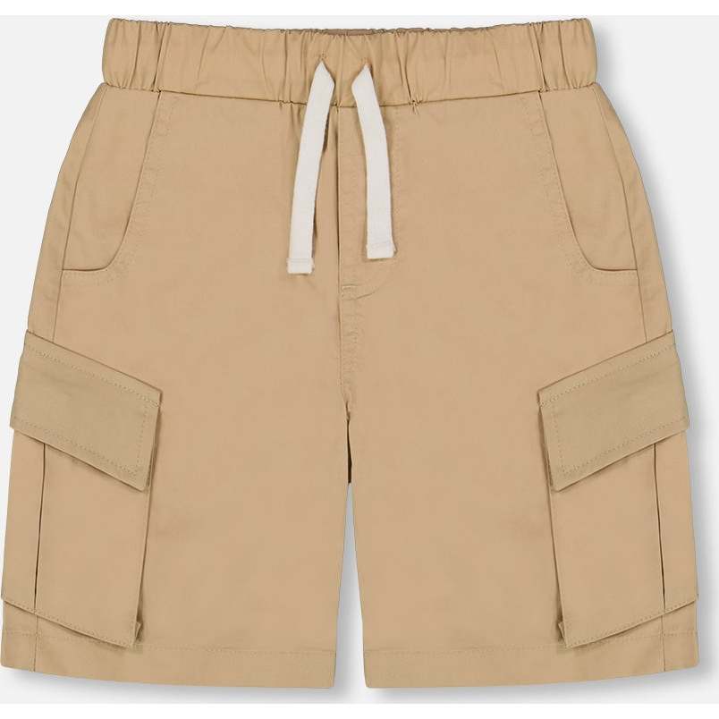 Parachute Cargo Pocket Shorts, Light Beige - Shorts - 1