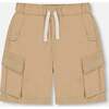 Parachute Cargo Pocket Shorts, Light Beige - Shorts - 1 - thumbnail