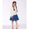 Pointelle Knit Cardigan Sweater, White - Cardigans - 2