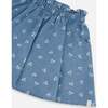 Printed Chambray Skort, Blue And White Cherries - Skirts - 4