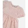 Plaid Puff Sleeve Dress, Beige And Pink - Dresses - 4