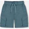 Parachute Cargo Pocket Shorts, Dark Teal - Shorts - 1 - thumbnail