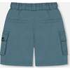 Parachute Cargo Pocket Shorts, Dark Teal - Shorts - 3