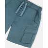 Parachute Cargo Pocket Shorts, Dark Teal - Shorts - 4