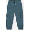 Parachute Cargo Pocket Jogger Pants, Dark Teal - Pants - 1 - thumbnail
