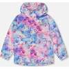 Packable Windbreaker, Butterflies On Multicolored Background - Jackets - 1 - thumbnail