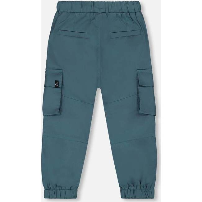 Parachute Cargo Pocket Jogger Pants, Dark Teal - Pants - 3