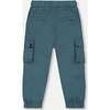 Parachute Cargo Pocket Jogger Pants, Dark Teal - Pants - 3