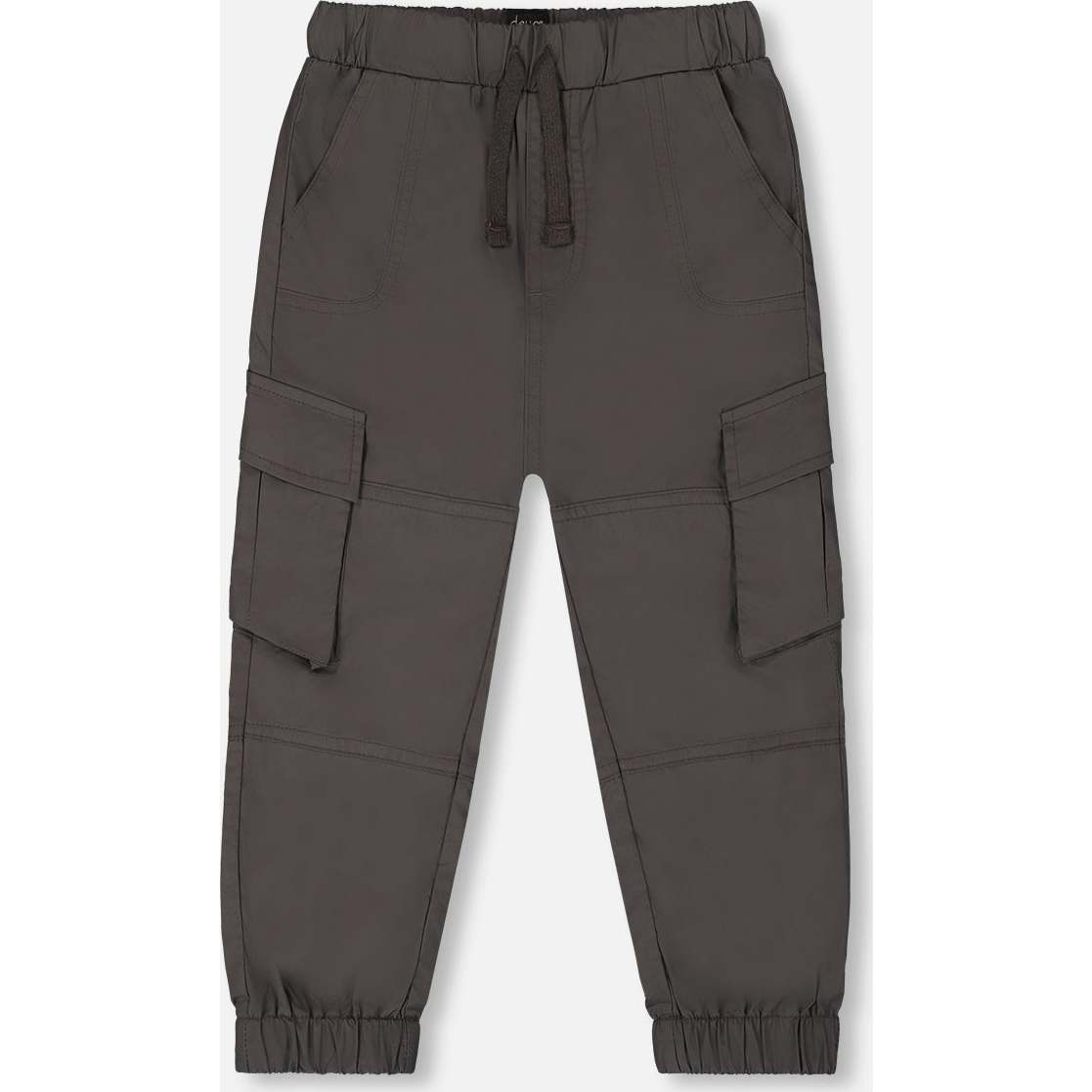 Parachute Cargo Pocket Jogger Pants, Dark Gray - Pants - 1