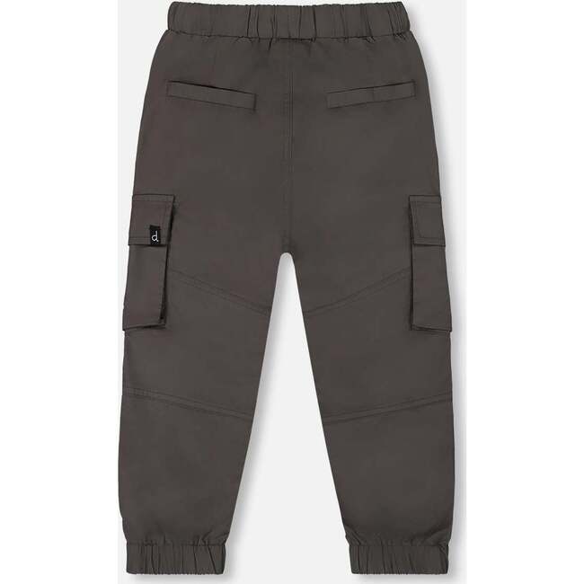 Parachute Cargo Pocket Jogger Pants, Dark Gray - Pants - 3