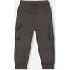 Parachute Cargo Pocket Jogger Pants, Dark Gray - Pants - 3