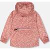 Packable Windbreaker, Small White Flowers On Pale Pink - Jackets - 3