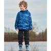 Packable Windbreaker, Blue Wave And Black - Jackets - 2