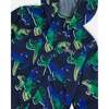 Packable Windbreaker, Blue And Green Dino On Navy - Jackets - 5