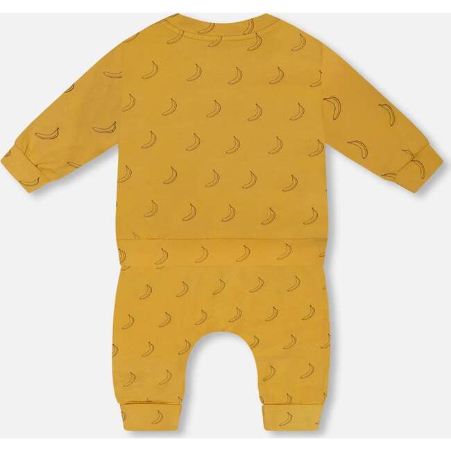 Organic Cotton Top And Pant Set, Yellow Bananas - Mixed Apparel Set - 2